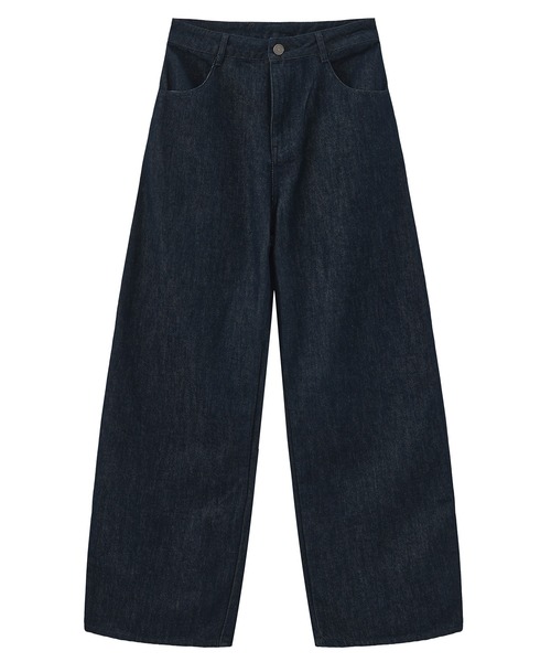 Bie（ビエ）の「ワイドデニムパンツ（その他パンツ・レディース・インディゴブルー・S/L/M）」の10枚目の写真