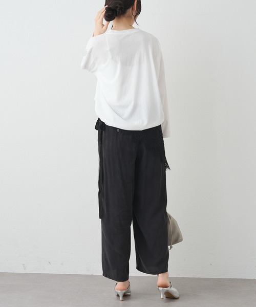 PUAL CE CIN(ピュアルセシン)の「フォトプリントロンT(Tシャツ/カットソー・レディース・キャメル/オフホワイト・FREE)」の8枚目の写真