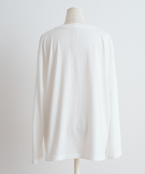 PUAL CE CIN(ピュアルセシン)の「フォトプリントロンT(Tシャツ/カットソー・レディース・キャメル/オフホワイト・FREE)」の16枚目の写真