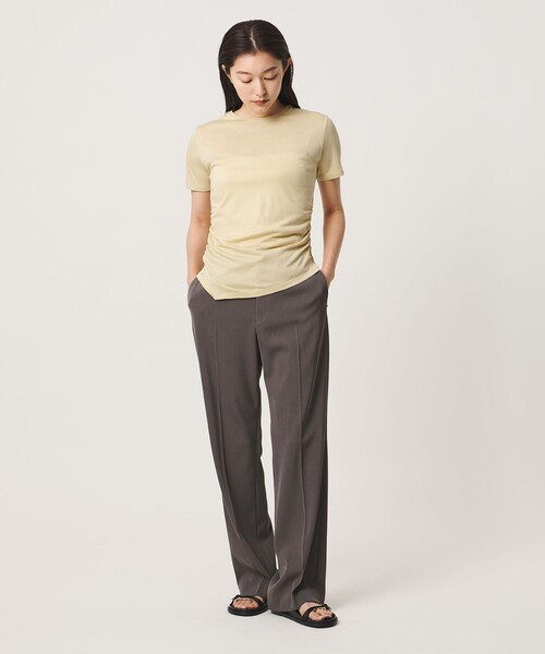 MARW UNITED ARROWS（マルゥ ユナイテッドアローズ）の「＜MARW UNITED ARROWS＞サイド ギャザー プルオーバー（Tシャツ/カットソー・レディース・オリーブ/イエロー/ダークグレー/ホワイト・FREE）」の6枚目の写真