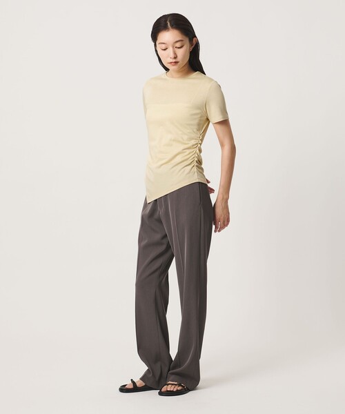 MARW UNITED ARROWS（マルゥ ユナイテッドアローズ）の「＜MARW UNITED ARROWS＞サイド ギャザー プルオーバー（Tシャツ/カットソー・レディース・オリーブ/イエロー/ダークグレー/ホワイト・FREE）」の7枚目の写真