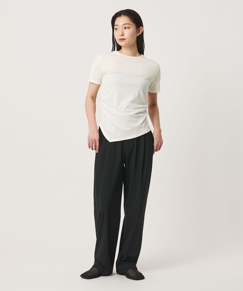 MARW UNITED ARROWS（マルゥ ユナイテッドアローズ）の「＜MARW UNITED ARROWS＞サイド ギャザー プルオーバー（Tシャツ/カットソー・レディース・オリーブ/イエロー/ダークグレー/ホワイト・FREE）」の9枚目の写真