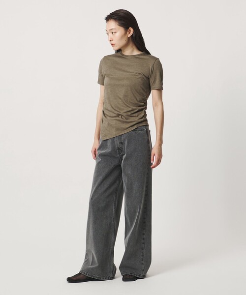 MARW UNITED ARROWS（マルゥ ユナイテッドアローズ）の「＜MARW UNITED ARROWS＞サイド ギャザー プルオーバー（Tシャツ/カットソー・レディース・オリーブ/イエロー/ダークグレー/ホワイト・FREE）」の14枚目の写真