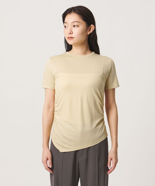 MARW UNITED ARROWS（マルゥ ユナイテッドアローズ）の「＜MARW UNITED ARROWS＞サイド ギャザー プルオーバー（Tシャツ/カットソー・レディース・オリーブ/イエロー/ダークグレー/ホワイト・FREE）」の15枚目の写真