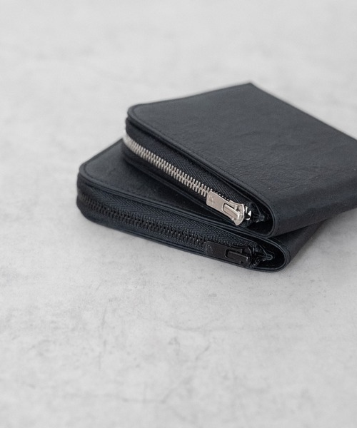 Dyneema Leather BIFOLD ZIP WALLET 超軽量ダイニーマレザー 2つ折りL