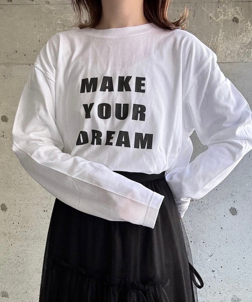 tunee（チュニー）の「ビッグロゴロンT／長袖Tシャツ(hsyd)（Tシャツ/カットソー・レディース・ホワイト・LARGE）」の8枚目の写真