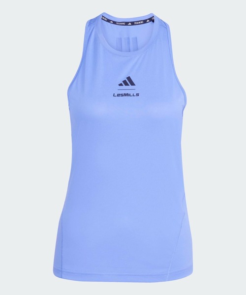 adidas（アディダス）の「Les Mills グラフィック タンクトップ / アディダス adidas（タンクトップ・レディース・ブルー・LARGE/XX-LARGE/X-SMALL/X-LARGE/SMALL/MEDIUM）」の4枚目の写真