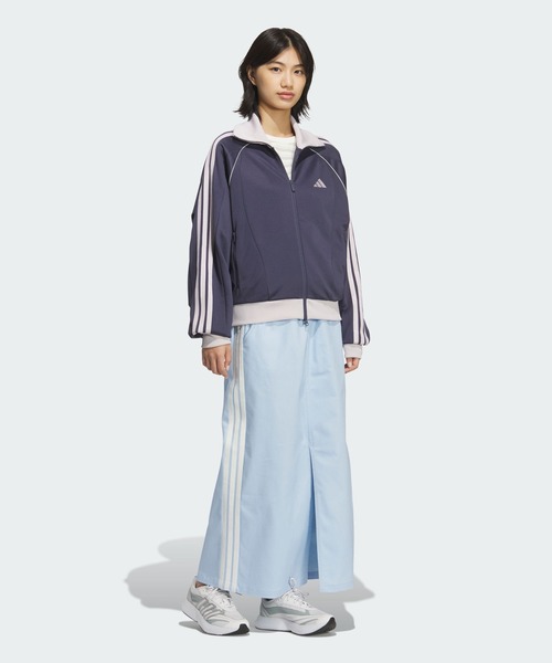 adidas(アディダス)の「スタジアム クローム デニム ルーズフィット スカート / アディダス adidas(スカート・レディース・ブルー・X-LARGE/XX-LARGE/LARGE/SMALL/MEDIUM)」の3枚目の写真