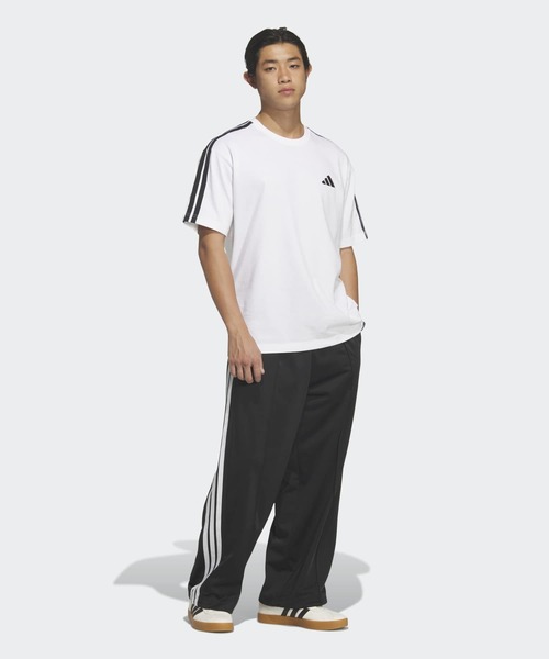 adidas(アディダス)の「スタジアム トリコット ルーズフィット ストレート レッグ パンツ / アディダス adidas(スウェットパンツ・メンズ・ブラック×ホワイト・XX-LARGE/3XL/LARGE/MEDIUM/SMALL/X-LARGE/X-SMALL)」の5枚目の写真
