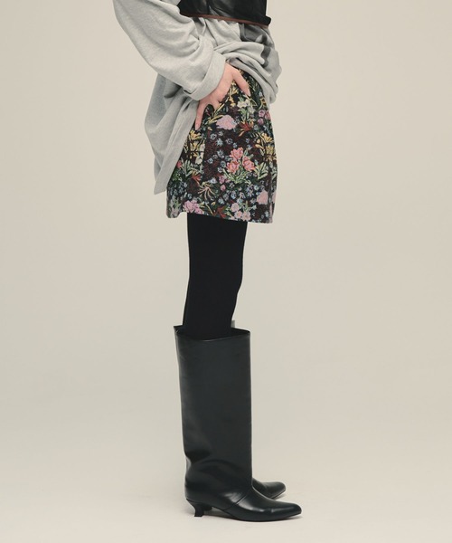 eL(エル)の「【eL】Gobelin Mini Skirt/1066479(スカート・レディース・ブラック系その他/ホワイト系その他・FREE)」の12枚目の写真