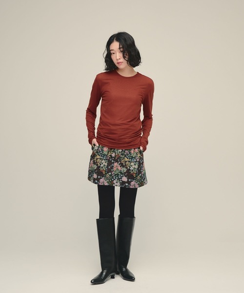 eL(エル)の「【eL】Gobelin Mini Skirt/1066479(スカート・レディース・ブラック系その他/ホワイト系その他・FREE)」の14枚目の写真