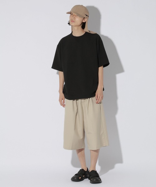 LAKOLE(ラコレ)の「メランジウーブン半袖T / 1050806(Tシャツ/カットソー・メンズ・ブラック/ブラウン・LARGE/MEDIUM)」の4枚目の写真