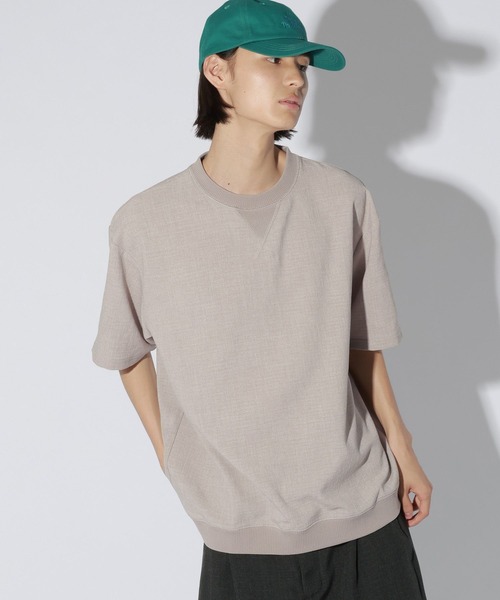 LAKOLE(ラコレ)の「メランジウーブン半袖T / 1050806(Tシャツ/カットソー・メンズ・ブラック/ブラウン・LARGE/MEDIUM)」の14枚目の写真