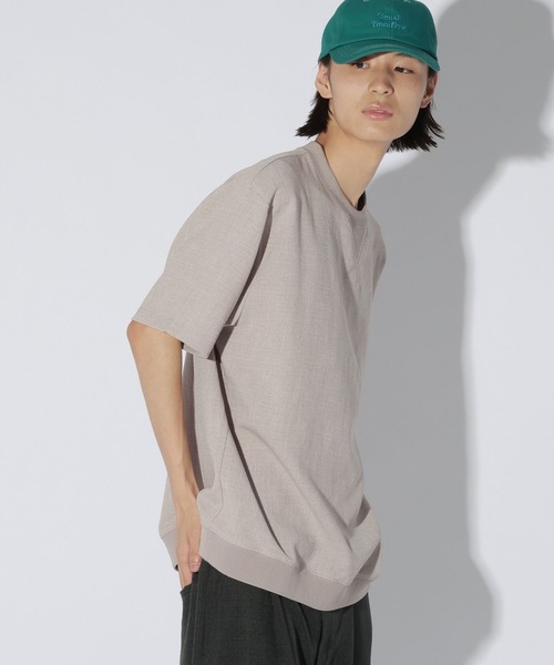 LAKOLE(ラコレ)の「メランジウーブン半袖T / 1050806(Tシャツ/カットソー・メンズ・ブラック/ブラウン・LARGE/MEDIUM)」の15枚目の写真