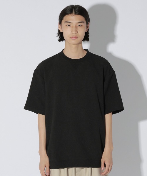 LAKOLE(ラコレ)の「メランジウーブン半袖T / 1050806(Tシャツ/カットソー・メンズ・ブラック/ブラウン・LARGE/MEDIUM)」の16枚目の写真