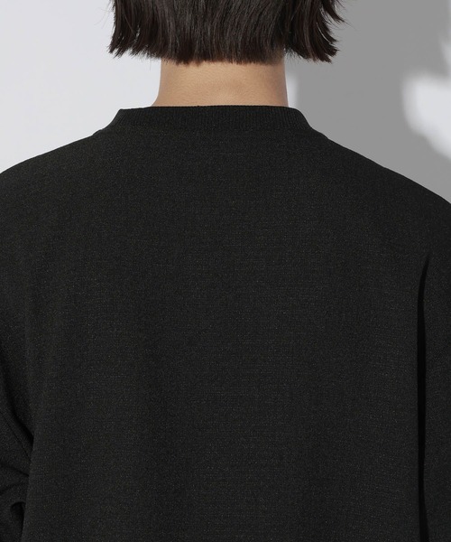 LAKOLE(ラコレ)の「メランジウーブン半袖T / 1050806(Tシャツ/カットソー・メンズ・ブラック/ブラウン・LARGE/MEDIUM)」の10枚目の写真