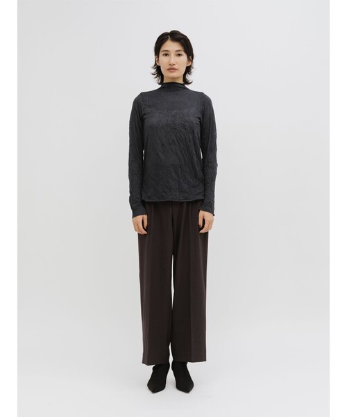MIDIUMISOLID（ミディウミソリッド）の「MIDIUMISOLID for Ladies エッセンシャルイーズパンツ（その他パンツ・レディース・ブラック/チャコールグレー/ブラウン・FREE）」の2枚目の写真