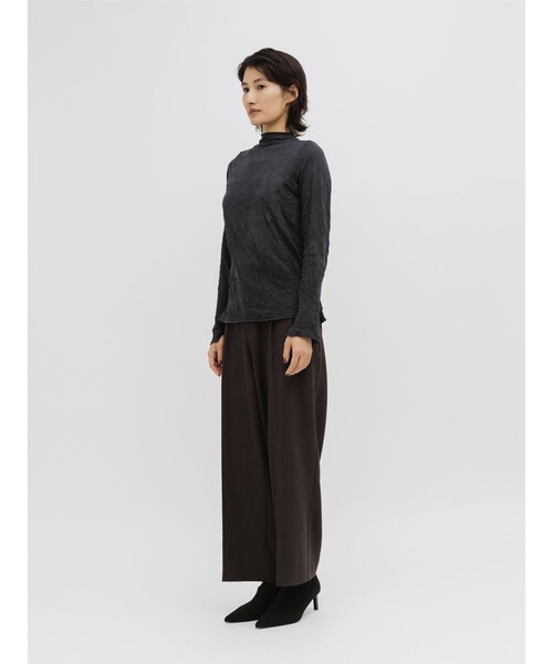 MIDIUMISOLID（ミディウミソリッド）の「MIDIUMISOLID for Ladies エッセンシャルイーズパンツ（その他パンツ・レディース・ブラック/チャコールグレー/ブラウン・FREE）」の8枚目の写真