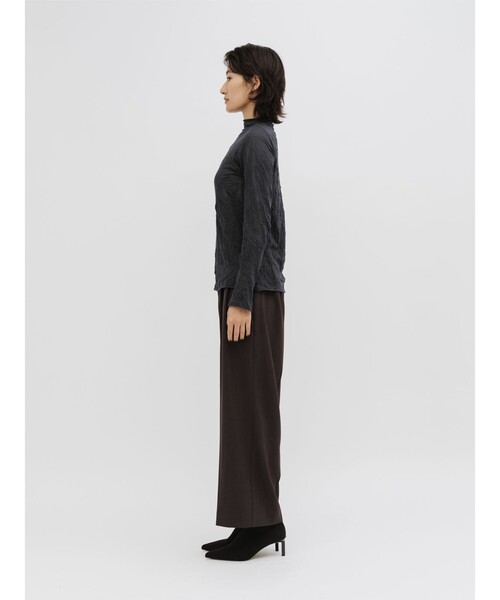 MIDIUMISOLID（ミディウミソリッド）の「MIDIUMISOLID for Ladies エッセンシャルイーズパンツ（その他パンツ・レディース・ブラック/チャコールグレー/ブラウン・FREE）」の9枚目の写真