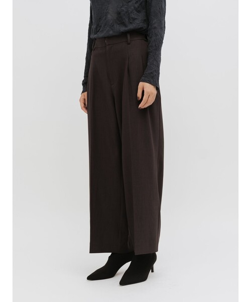 MIDIUMISOLID（ミディウミソリッド）の「MIDIUMISOLID for Ladies エッセンシャルイーズパンツ（その他パンツ・レディース・ブラック/チャコールグレー/ブラウン・FREE）」の12枚目の写真