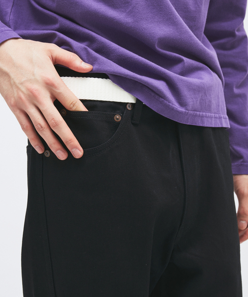 JOURNAL STANDARD(ジャーナルスタンダード)の「3D NARROW ナロー キャノン ヘム カット デニム(デニムパンツ・メンズ・ブラック系その他/ネイビー・SMALL/LARGE/MEDIUM)」の9枚目の写真