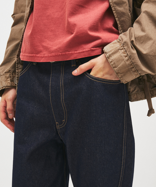 JOURNAL STANDARD(ジャーナルスタンダード)の「3D NARROW ナロー キャノン ヘム カット デニム(デニムパンツ・メンズ・ブラック系その他/ネイビー・SMALL/LARGE/MEDIUM)」の18枚目の写真