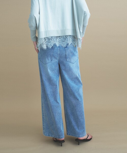 cloenc(クロエンス)の「【8サイズ展開/トールサイズ】DeniMoove ライトデニム イージーパンツ 360°ストレッチ(デニムパンツ・レディース・ブルー/ネイビー・00/01/02/03/90/91/92/93)」の15枚目の写真