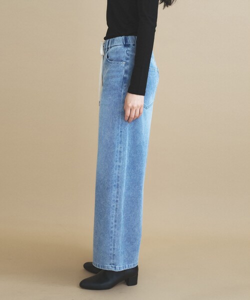cloenc(クロエンス)の「【8サイズ展開/トールサイズ】DeniMoove ライトデニム イージーパンツ 360°ストレッチ(デニムパンツ・レディース・ブルー/ネイビー・00/01/02/03/90/91/92/93)」の18枚目の写真