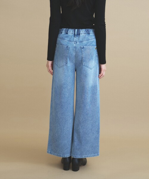 cloenc(クロエンス)の「【8サイズ展開/トールサイズ】DeniMoove ライトデニム イージーパンツ 360°ストレッチ(デニムパンツ・レディース・ブルー/ネイビー・00/01/02/03/90/91/92/93)」の19枚目の写真