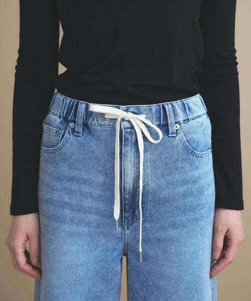 cloenc(クロエンス)の「【8サイズ展開/トールサイズ】DeniMoove ライトデニム イージーパンツ 360°ストレッチ(デニムパンツ・レディース・ブルー/ネイビー・00/01/02/03/90/91/92/93)」の20枚目の写真