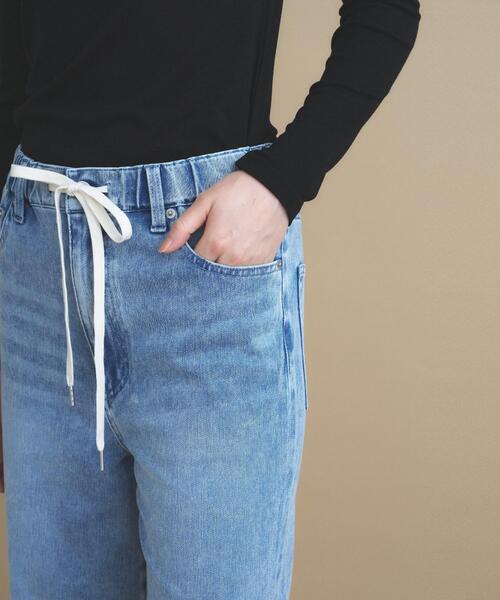 cloenc(クロエンス)の「【8サイズ展開/トールサイズ】DeniMoove ライトデニム イージーパンツ 360°ストレッチ(デニムパンツ・レディース・ブルー/ネイビー・00/01/02/03/90/91/92/93)」の21枚目の写真