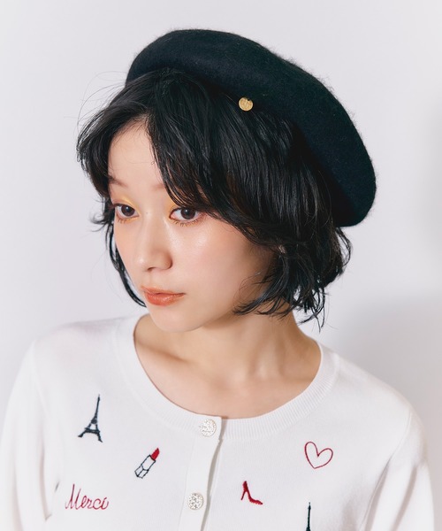 REDYAZEL（レディアゼル）の「メタルチャームベレー（その他小物・レディース・ブラウン/ブラック/オフホワイト・FREE）」の18枚目の写真