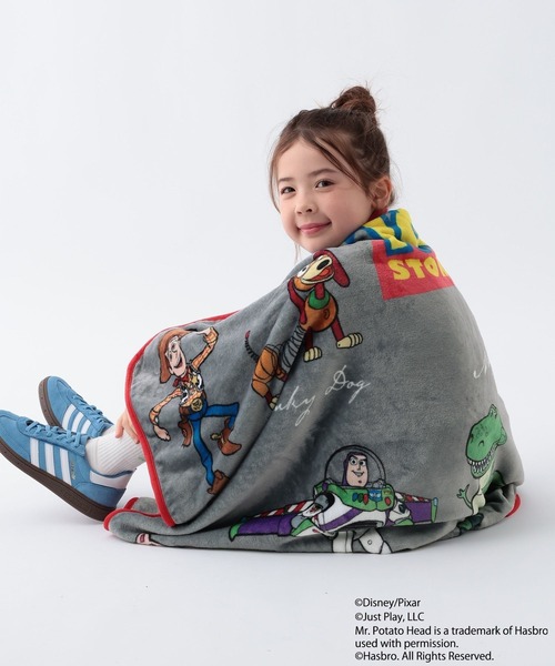 BAYFLOW(ベイフロー)の「TOY STORY(トイ・ストーリー)/ブランケット120×90(ブランケット・レディース・チャコール/ライトブルー・0)」の3枚目の写真