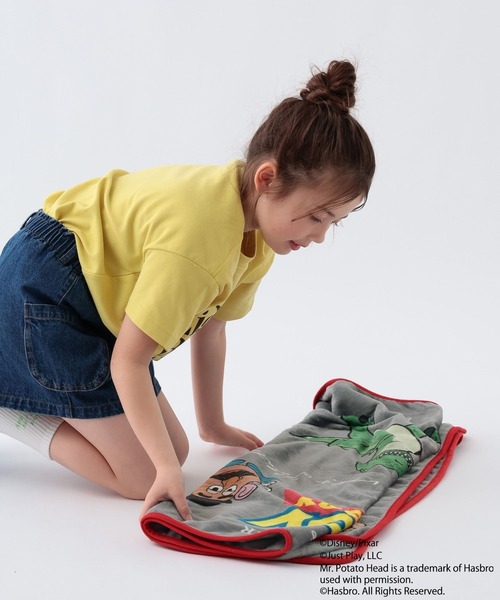 BAYFLOW(ベイフロー)の「TOY STORY(トイ・ストーリー)/ブランケット120×90(ブランケット・レディース・チャコール/ライトブルー・0)」の5枚目の写真