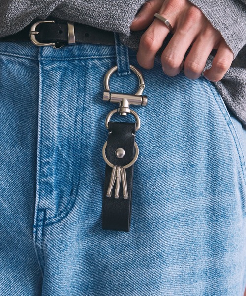 LUENNA(ルエナ)の「【LUENNA】Genuine Leather Minimal Key Holder / レザーミニマルキーホルダー(キーケース/キーアクセサリー・メンズ・ブラック・FREE)」の21枚目の写真