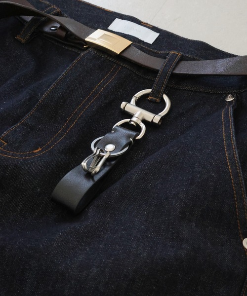 LUENNA(ルエナ)の「【LUENNA】Genuine Leather Minimal Key Holder / レザーミニマルキーホルダー(キーケース/キーアクセサリー・メンズ・ブラック・FREE)」の12枚目の写真