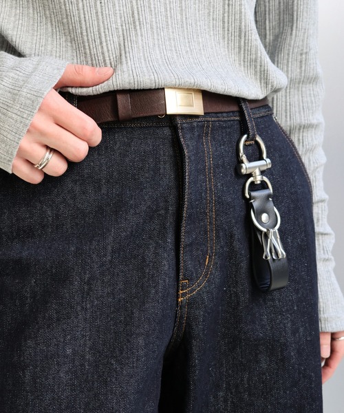 LUENNA(ルエナ)の「【LUENNA】Genuine Leather Minimal Key Holder / レザーミニマルキーホルダー(キーケース/キーアクセサリー・メンズ・ブラック・FREE)」の14枚目の写真