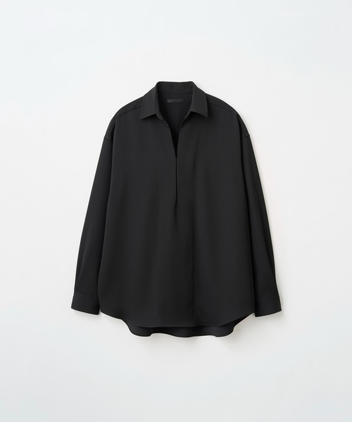 Juha(ユハ)の「DRAPED VAREUSE SHIRT(シャツ/ブラウス・メンズ・カーキ/ブラック・3/4)」の10枚目の写真