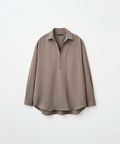 Juha(ユハ)の「DRAPED VAREUSE SHIRT(シャツ/ブラウス・メンズ・カーキ/ブラック・3/4)」の11枚目の写真