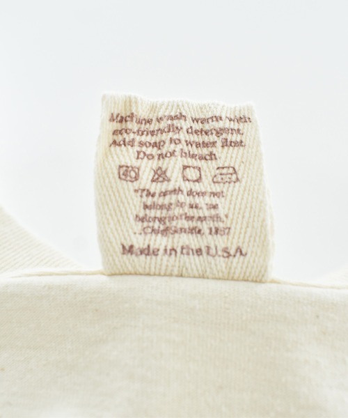VINTAGE（ヴィンテージ）の「【USED】90’s GreenPeace “Earth is flat ～” アート Tシャツ USA製（Tシャツ/カットソー・メンズ・ホワイト・LARGE）」の4枚目の写真