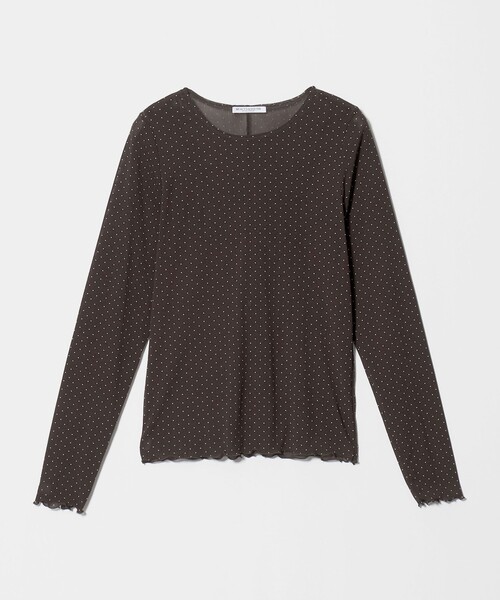 BEAUTY&YOUTH UNITED ARROWS(ビューティーアンドユースユナイテッドアローズ)の「ドット チュール ロングスリーブ カットソー(Tシャツ/カットソー・レディース・ブラック/ダークブラウン/オフホワイト・FREE)」の14枚目の写真