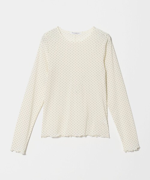 BEAUTY&YOUTH UNITED ARROWS(ビューティーアンドユースユナイテッドアローズ)の「ドット チュール ロングスリーブ カットソー(Tシャツ/カットソー・レディース・ブラック/ダークブラウン/オフホワイト・FREE)」の19枚目の写真