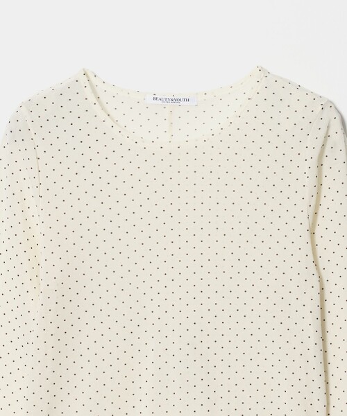 BEAUTY&YOUTH UNITED ARROWS(ビューティーアンドユースユナイテッドアローズ)の「ドット チュール ロングスリーブ カットソー(Tシャツ/カットソー・レディース・ブラック/ダークブラウン/オフホワイト・FREE)」の20枚目の写真