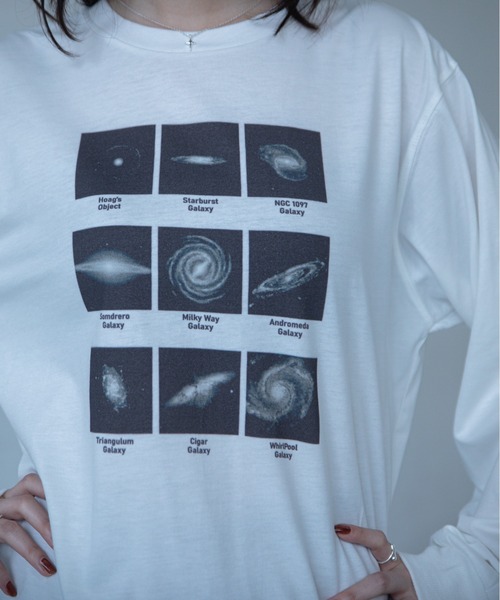 VACANCY(ヴァカンシー)の「グラビティコラージュBIG ロンTee(Tシャツ/カットソー・レディース・チャコールグレー/ホワイト/グレー・FREE)」の17枚目の写真