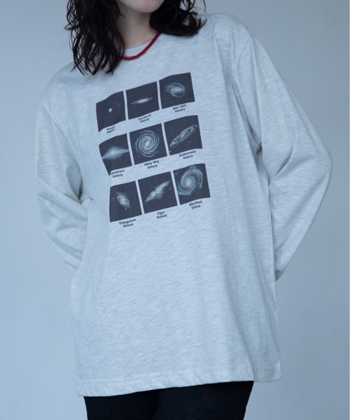 VACANCY(ヴァカンシー)の「グラビティコラージュBIG ロンTee(Tシャツ/カットソー・レディース・チャコールグレー/ホワイト/グレー・FREE)」の16枚目の写真