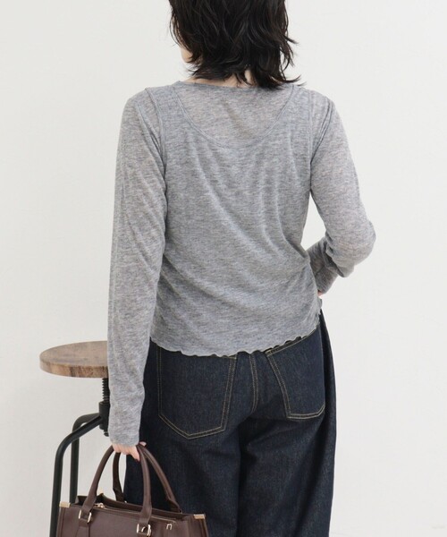 fredy emue(フレディエミュ)の「レイヤードタンクセットロンTシャツ(Tシャツ/カットソー・レディース・サックスブルー・38)」の20枚目の写真