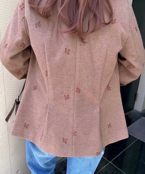 Kastane（カスタネ）の「【SAWAMOTO企画】SOLASE PETAL JACKET（テーラードジャケット・レディース・ブラウン/グレー・FREE）」の20枚目の写真