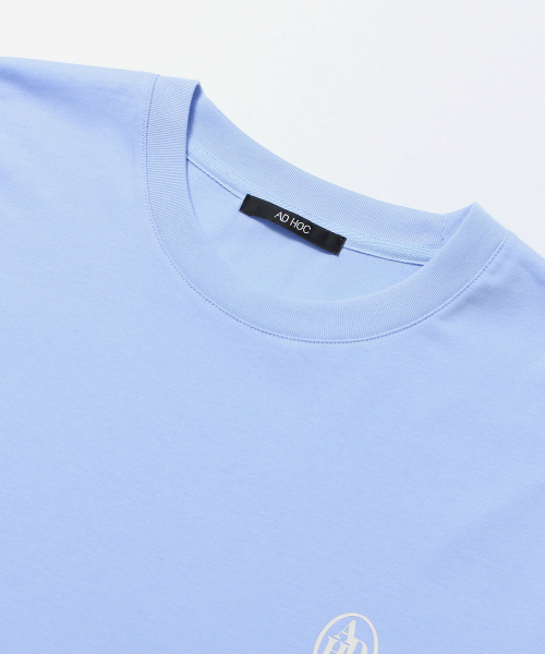 ADHOC(アドホック)の「男性スモールロゴハーフスリーブ半袖Tシャツ (SKY BLUE) (HCRSTA2)(Tシャツ/カットソー・メンズ・その他・90/100/95/105)」の3枚目の写真