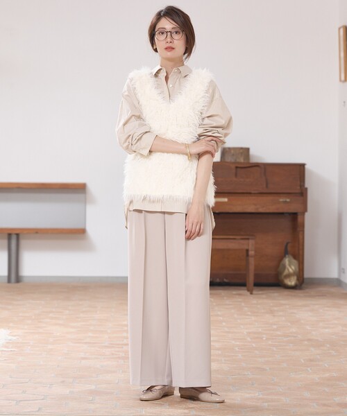 Au BANNISTER(オゥバニスター)の「【made in JAPAN】バレエシューズ(バレエシューズ・レディース・シルバー/ブラック/ブラック系その他3/グレイッシュベージュ・38/37/36/35/40/39)」の5枚目の写真