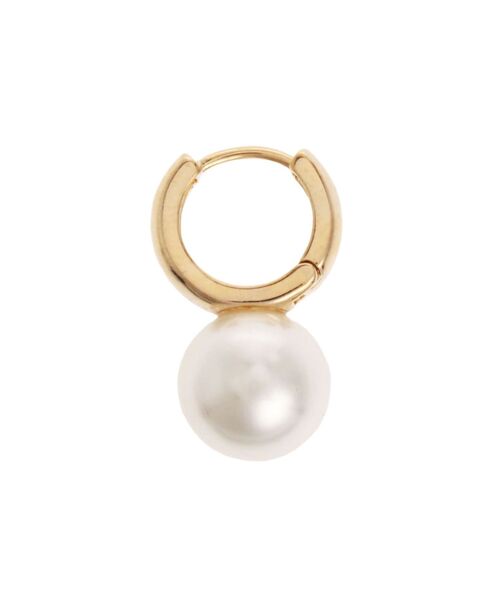 EVRIS（エヴリス）の「PEARL HOOP ピアス（ピアス（両耳用）・レディース・シルバー/ゴールド・FREE）」の7枚目の写真